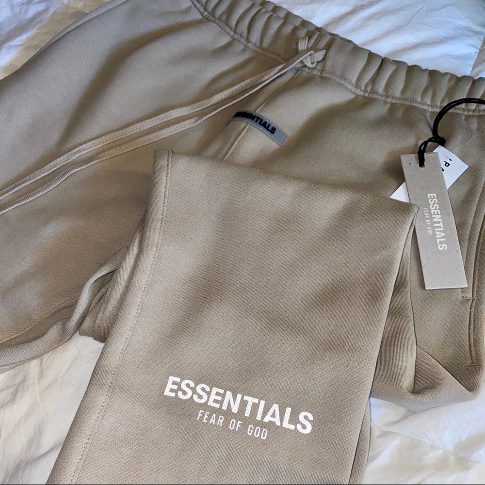 Fear of God Essentials Sweatpants (SS20) Tan S